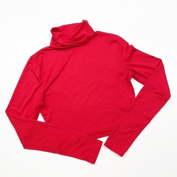 Windsor red crop turtleneck sweater - Picture 1 of 5